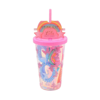 Accessoires pour cheveux Johntoy dans un coffret cadeau de tasse, 7 pièces.