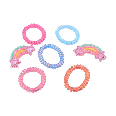 Accessoires pour cheveux Johntoy dans un coffret cadeau de tasse, 7 pièces.