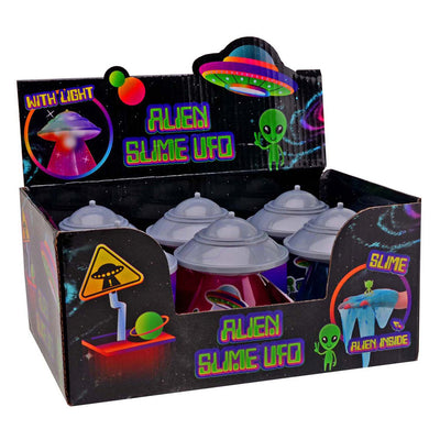 Johntoy ovni slime avec lumière et lueur dans le noir extraterrestre
