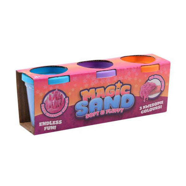 Sable de jeu magique Johntoy, 3 pcs.