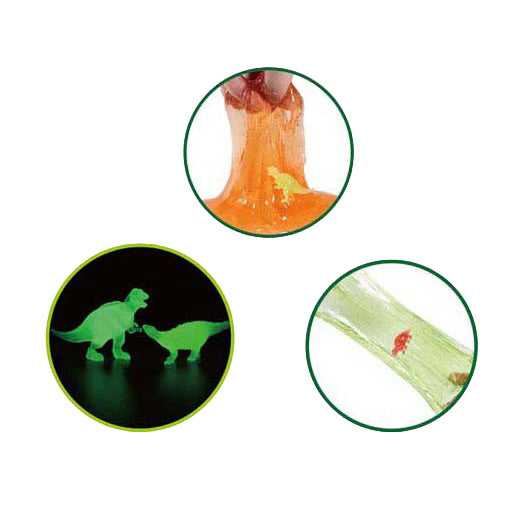 Johntoy 3 œufs slime avec dinosaure