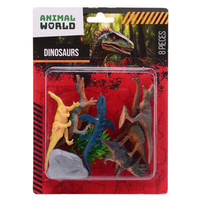 Monde animal Johntoy - ensemble de jeu dinosaure, 8 pièces.