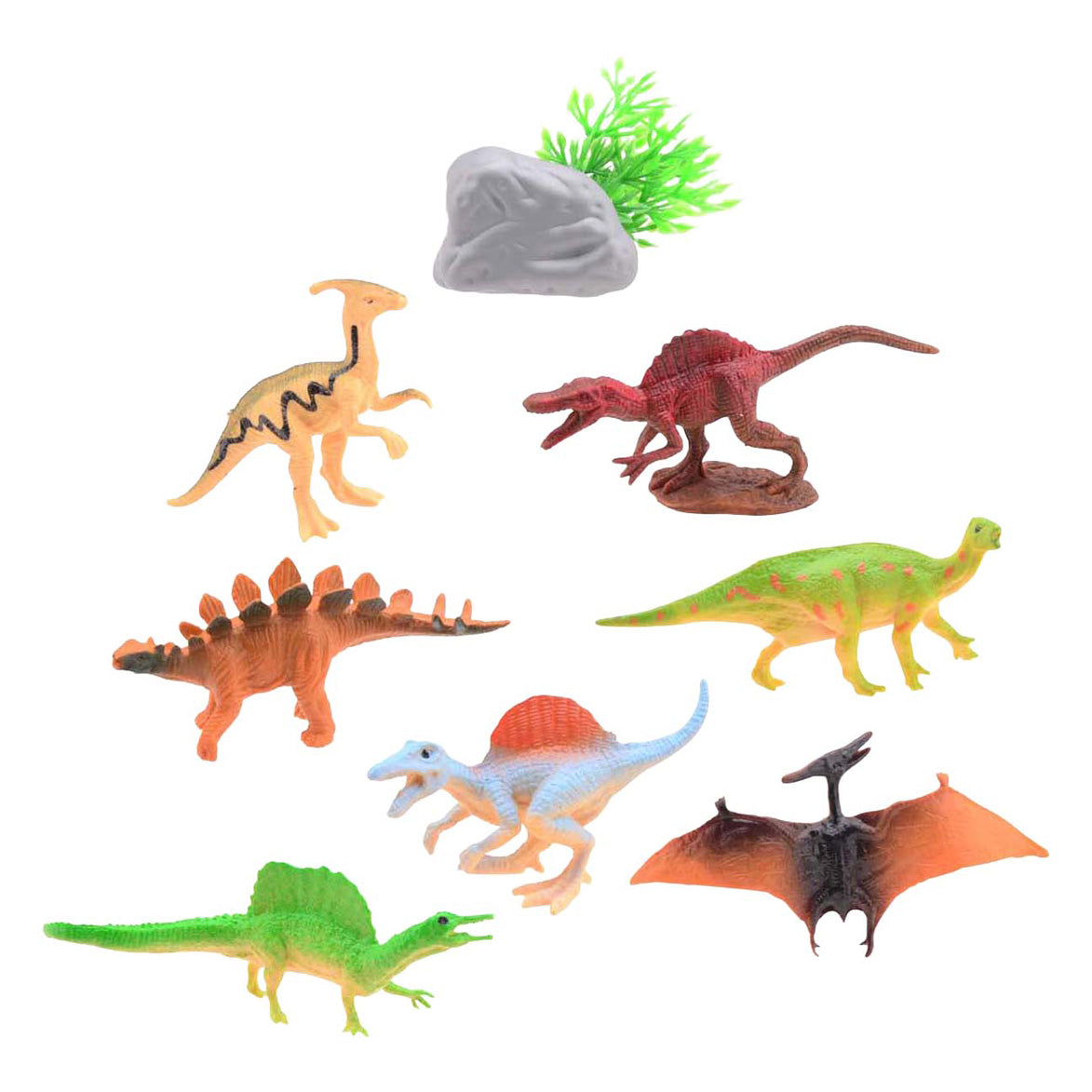 Monde animal Johntoy - ensemble de jeu dinosaure, 8 pièces.