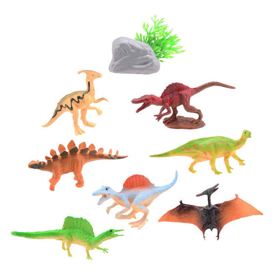 Monde animal Johntoy - ensemble de jeu dinosaure, 8 pièces.
