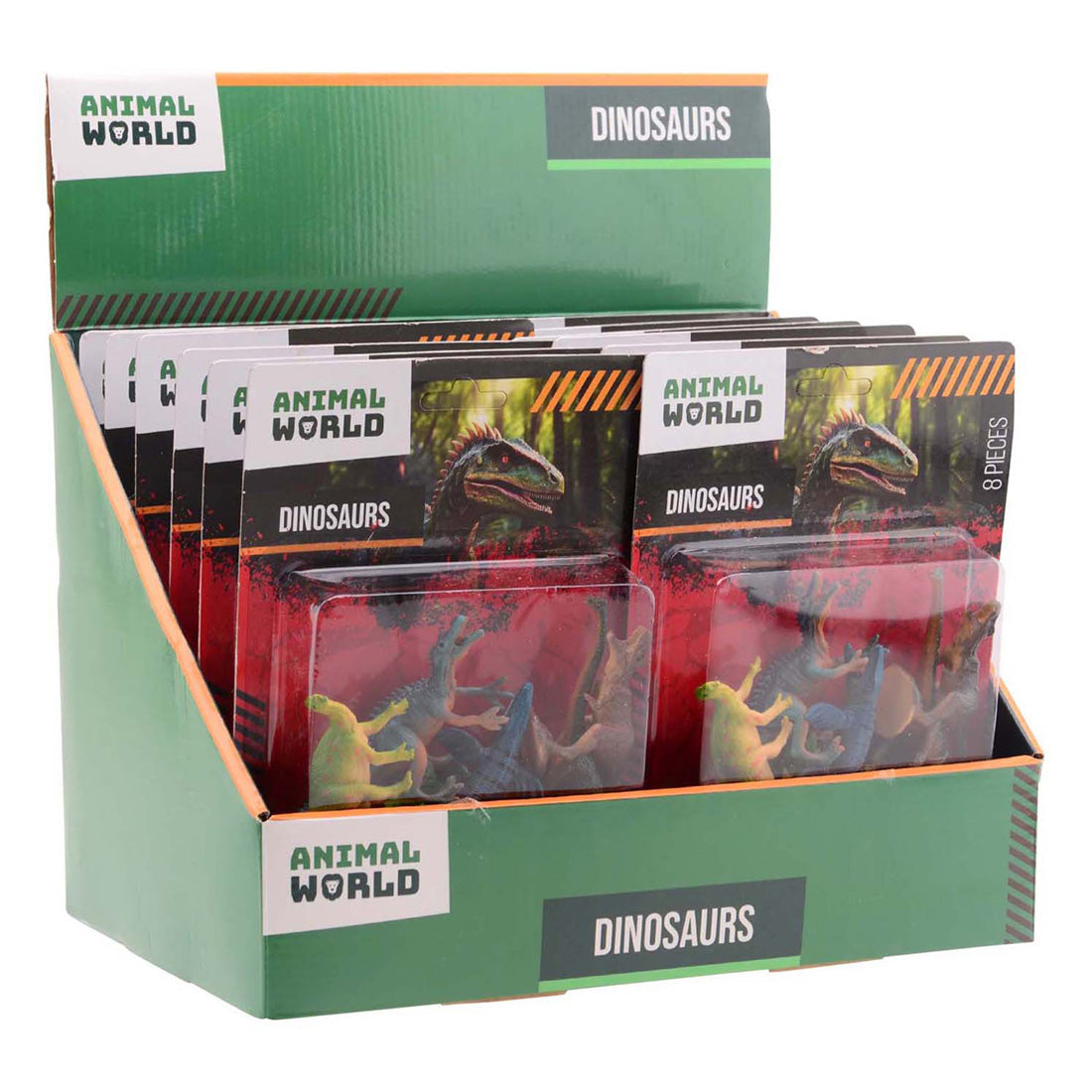 Monde animal Johntoy - ensemble de jeu dinosaure, 8 pièces.