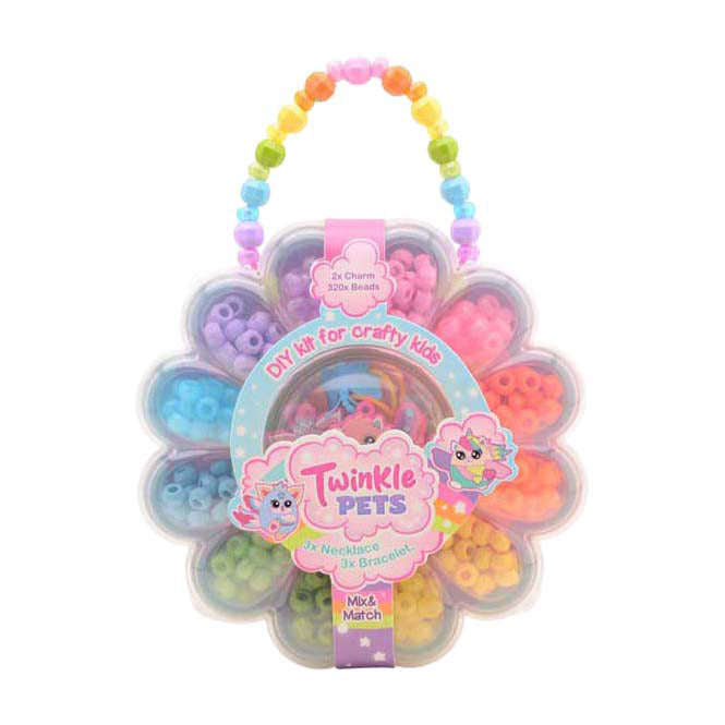 Johntoy twinkle pets - ensemble de perles dans une boîte à fleurs