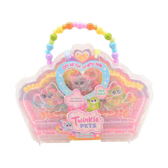 Johntoy twinkle pets - ensemble de perles dans une boîte princesse