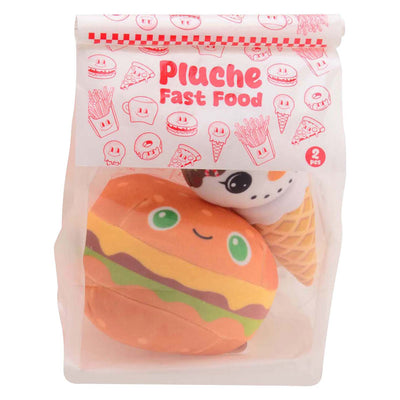 Johntoy peluche fast food - 2 pcs