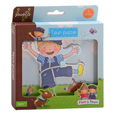 Support puzzle en bois fien teun Johntoy jouéco®