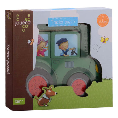 Johntoy a jouéco® fien teun tracteur puzzle bois