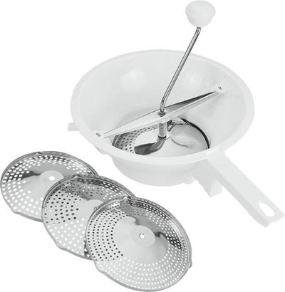Metaltex Metaltex passe 24 cm + 3 réseaux inoxydables en acier inoxydable blanc