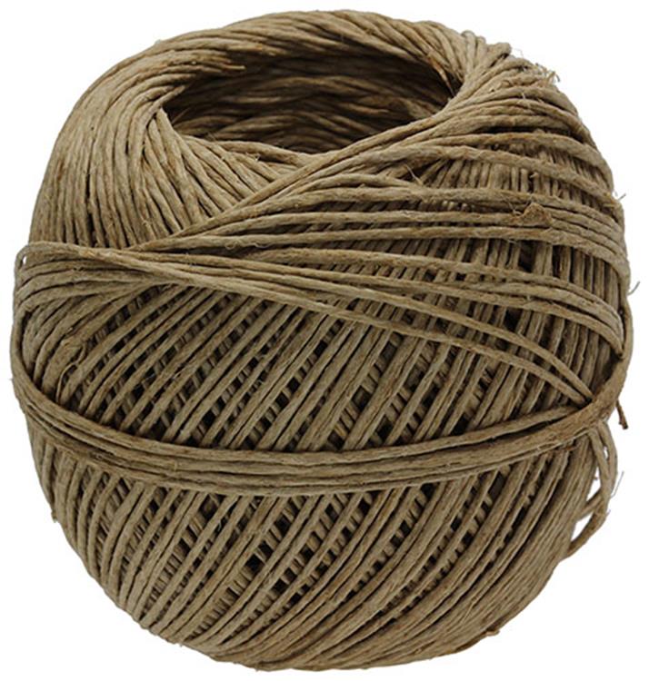 Mack 1014011 - bobine de lin corde d'emballage 1,2mm 90m | 10 pièces