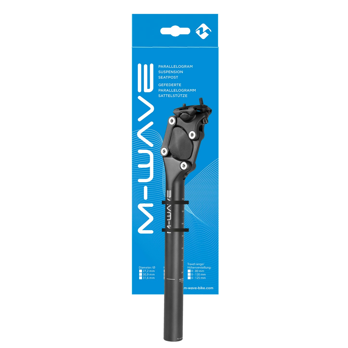 Tige de selle à parallélogramme à quatre ressorts M-wave