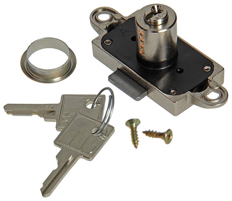 Mack 1014019 - serrure d'armoire à cylindre en saillie ø 20 mm l20 mm | 5 pièces
