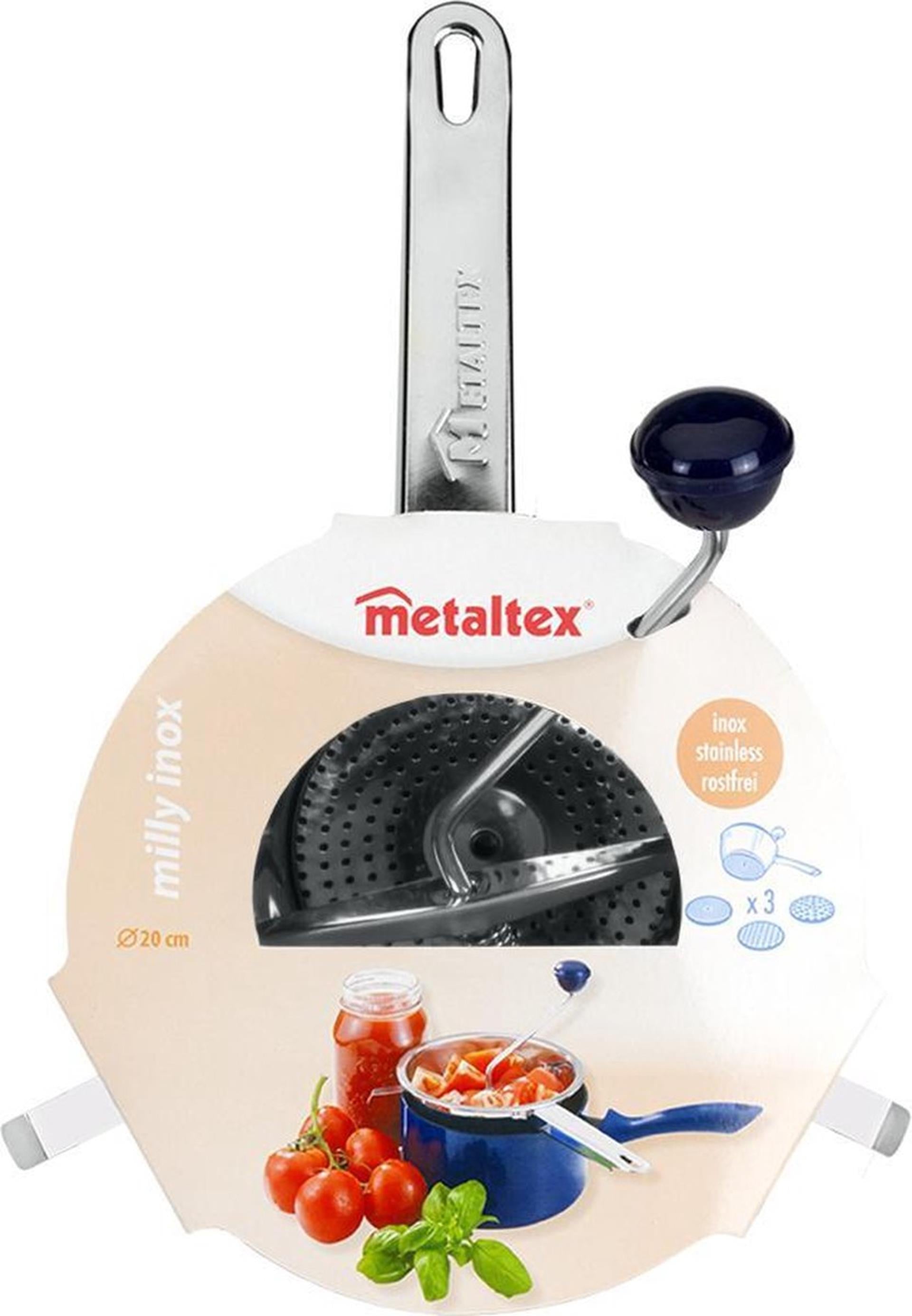 Tamis passe-partout Metaltex inox 20cm