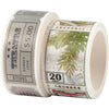 Ruban de masquage Creativ company, motifs tickets et nature, l: 3+5 m, l: 20+25 mm, 2 rouleaux 1 carton