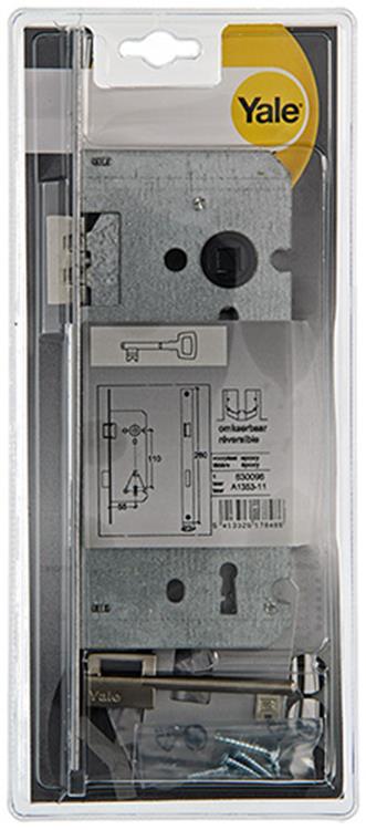 Yale 1019022 - 1 serrure double mortaise l r a1353 55mm | 1 pièce