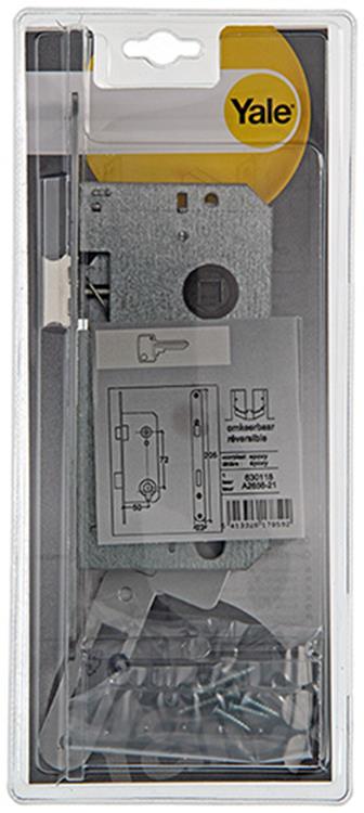 Yale 1019033 - 1 serrure à mortaise double l r a2656 50mm | 1 pièce