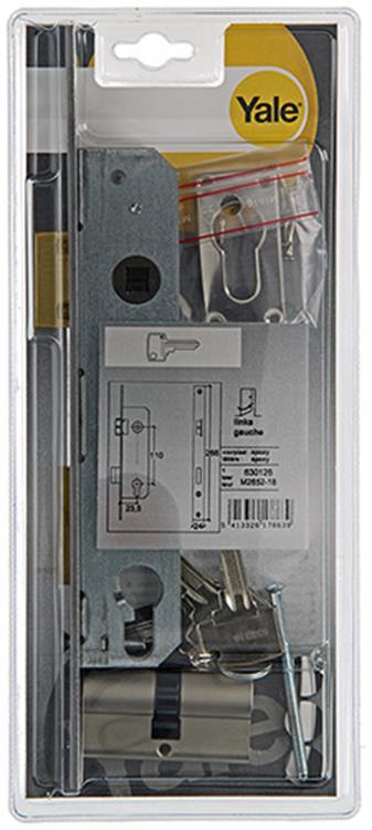 Yale 1019037 - 1 serrure de porte étroite + cyl. sélectionnez gauche m2652 23mm | 1 pièce