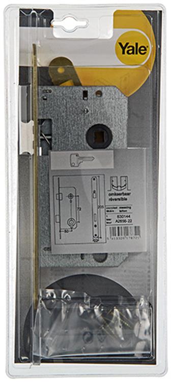 Yale 1019046 - 1dbl.serrure à mortaise laiton l r a2656 50mm | 1 pièce