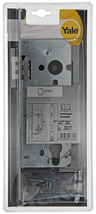 Yale 1019055 - 1 serrure à mortaise double cylindre réversible BA2653 50mm | 1 pièce