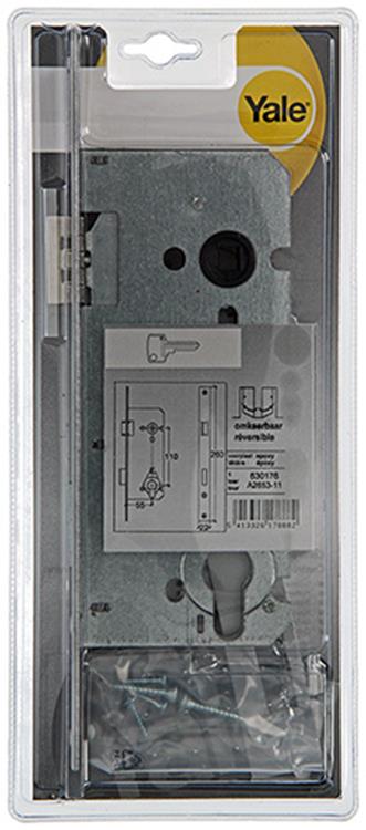 Yale 1019060 - 1 serrure à mortaise double cylindre réversible BA2653 55mm | 1 pièce