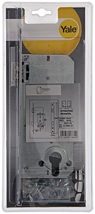 Yale 1019061 - serrure à mortaise double centre ht r a2690 50mm | 1 pièce