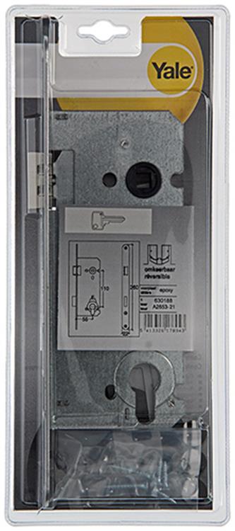 Yale 1019064 - 1 serrure à mortaise double cylindre réversible. époxy a2653-21 55mm | 1 pièce