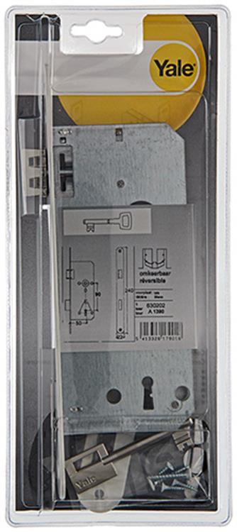 Yale 1019069 - 1 serrure à mortaise blanche a1390 24 bb 50mm | 1 pièce