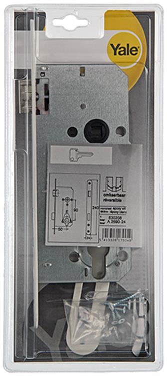 Yale 1019070 - 1 serrure à mortaise blanc a2690 24v pz 50mm | 1 pièce