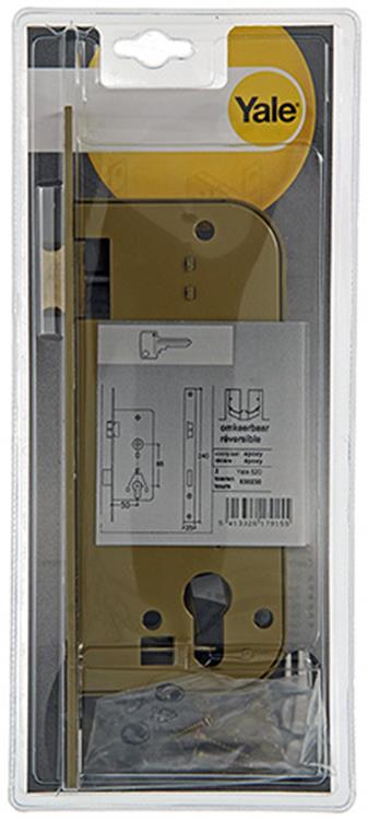 Yale 1019075 - 1 serrure à mortaise cylindre z l r 520 50mm | 1 pièce