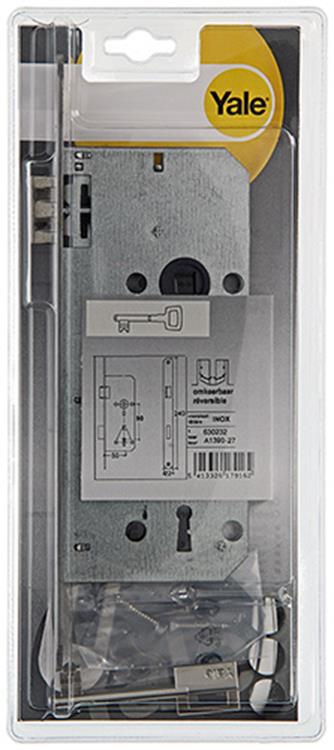 Yale 1019076 - 1 dub.instkslt afg.hk.l r a1390 50 mm acier inoxydable | 3 pièces