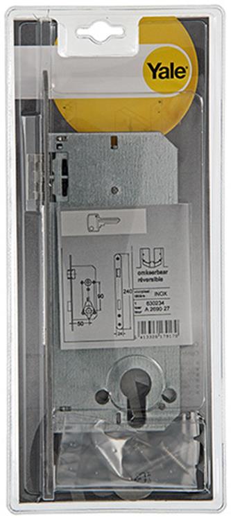 Yale 1019077 - serrure à mortaise acier inoxydable a2690 27v pz 50mm | 1 pièce