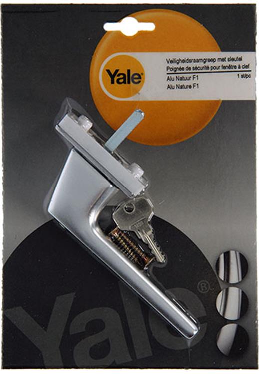 Yale 1019098 - 1 poignée de fenêtre avec clé f1 | 2 pièces