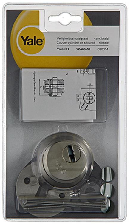 Yale 1019105 - rosace de sécurité ms nickelée spa66-ni | 1 pièce