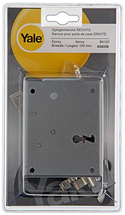 Yale 1019117 - 1 serrure de cave à pied droite b4120 100mm | 1 pièce