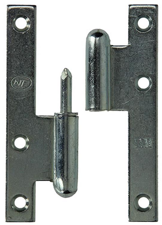 Yale 1019135 - 3 charnières en acier galvanisé gauche 110x60mm | 2 pièces