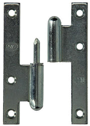 Yale 1019135 - 3 charnières en acier galvanisé gauche 110x60mm | 2 pièces - afbeelding 1