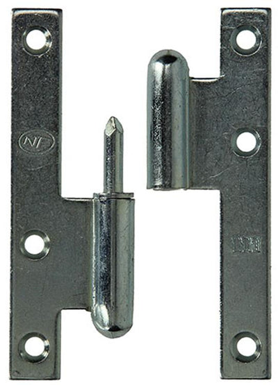 Yale 1019135 - 3 charnières en acier galvanisé gauche 110x60mm | 2 pièces