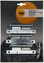 Yale 1019135 - 3 charnières en acier galvanisé gauche 110x60mm | 2 pièces - afbeelding 3
