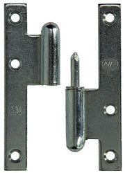 Yale 1019136 - 3 charnières en acier galvanisé à droite 110x60mm | 2 pièces - afbeelding 5