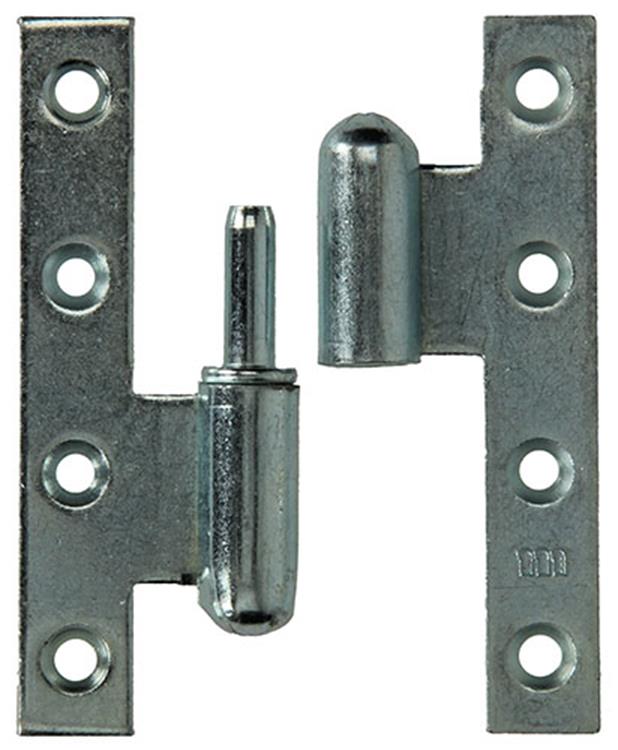 Yale 1019142 - 3 charnières lourdes, coin droit gauche 110x70mm | 2 pièces