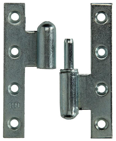 Yale 1019143 - 3 charnières lourdes plaquées coin droit droit 110x70mm | 2 pièces