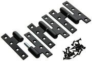 Yale 1019157 - 3 charnières lourdes noir plâtré à droite 110x70mm | 2 pièces - afbeelding 3