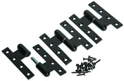 Yale 1019164 - 3 charnières lourdes noir plâtré à droite 110x80mm | 2 pièces - afbeelding 3