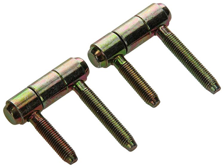Mack 1019175 - 2 charnières de porte bichromatées 16x56mm | 5 pièces
