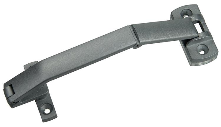 Yale 1019180 - support d'ouverture airbaie pour fenêtre coulissante gris mat | 2 pièces