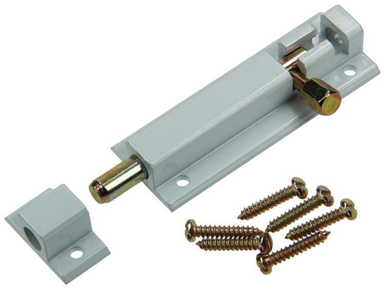 Yale 1019189 - loquet profilé avec support de verrouillage, blanc 80mm | 5 pièces