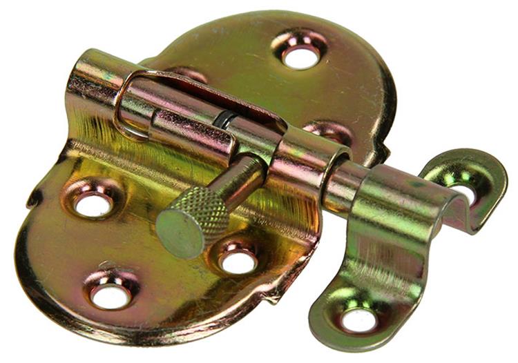 Yale 1019197 - loquet à ressort avec support de verrouillage, bichromate 40 mm | 5 pièces