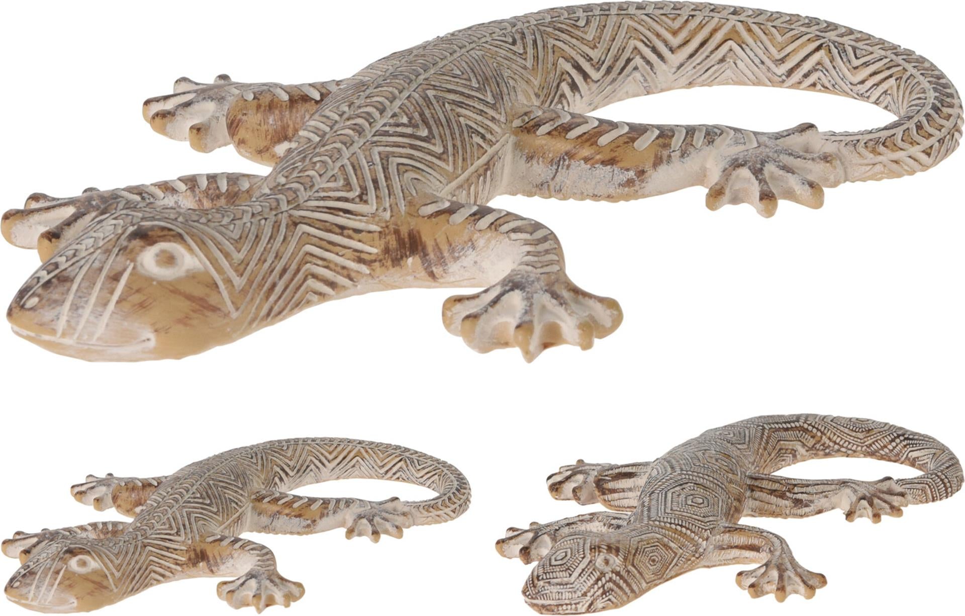 Déco déco lézard polyrésine 19x11x3cm